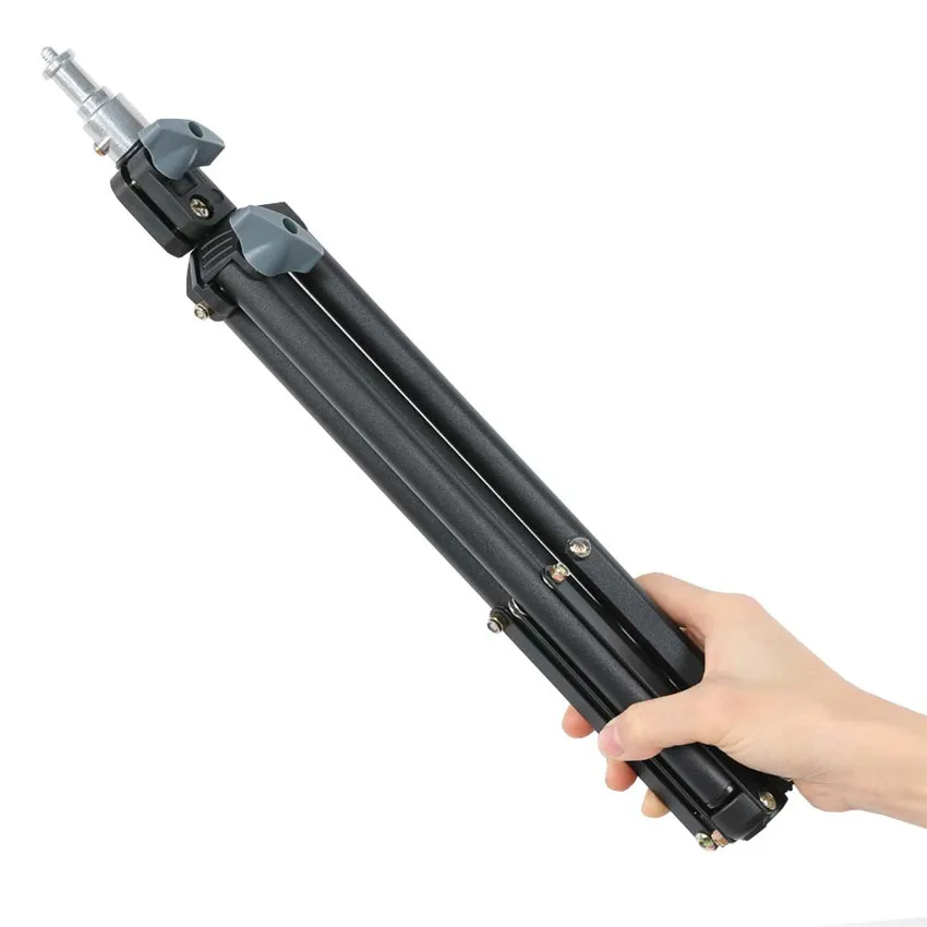 Light Weight 75cm/29.53in Table Steel Metal Tripod mini Light Stand w/ 1/4" Screw for Photo Studio Led Lamp, Max Load 2kg/4.4lb