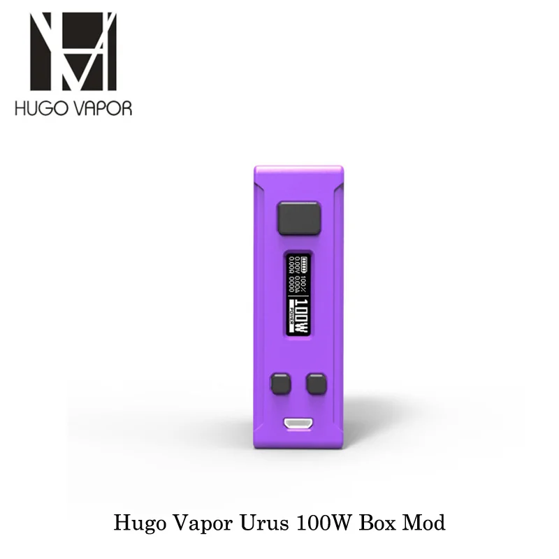 Электронные сигареты Hugo Vapor Урус 100 Вт Box Mod Vape создано Двойной 18650/20700/21700 батареи