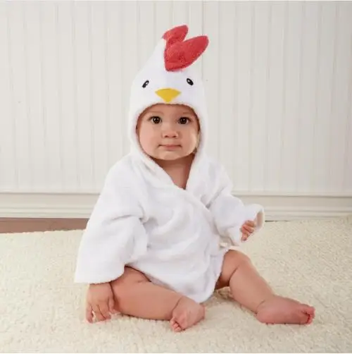 Online Infant Bademantel Nette Maus Junge Mädchen Baby Pyjamas Mantel Reine Baumwolle Handtuch Material Verhindern Erkälten Bad Handtuch Freizeit tragen