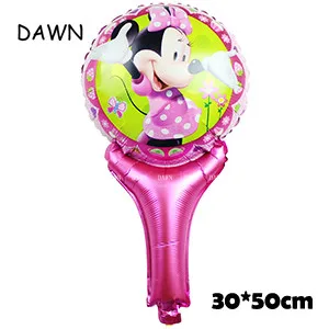40 дюймов большой Микки воздушный шар "Минни" Baby Shower Мини-головка с Микки-Маусом детская Животные Air Kids клипсы для воздушных шаров на день рождения вечерние украшения игрушки - Цвет: Baton Mickey