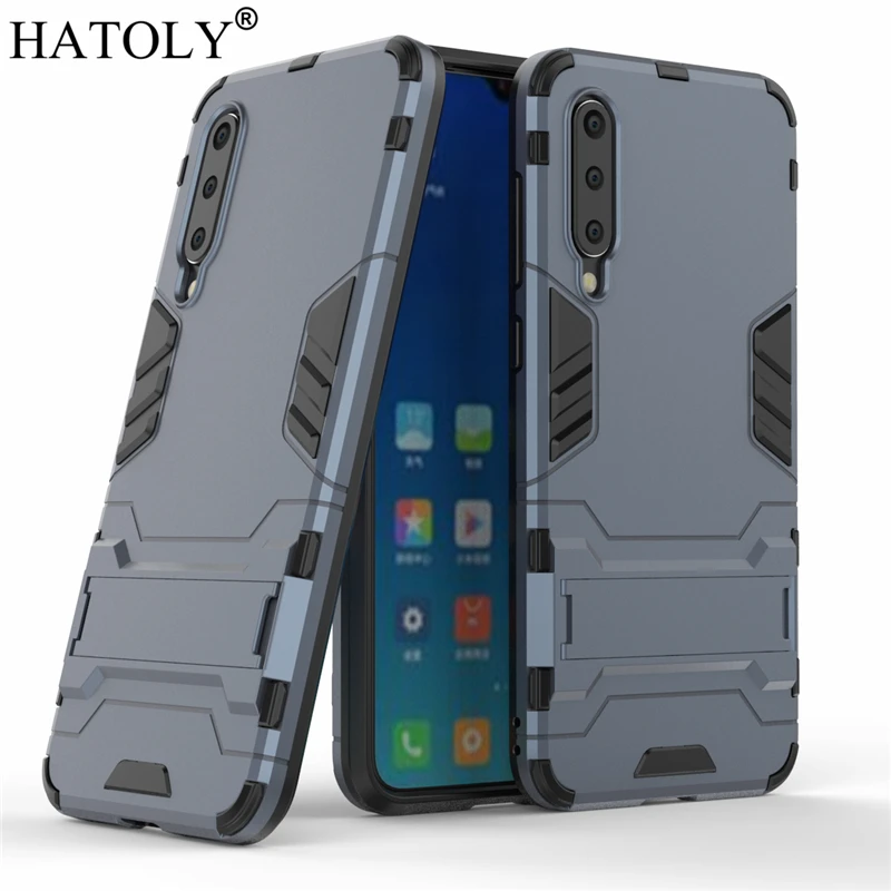 HATOLY For Armor Case Xiaomi Mi 9 SE Cases Shockproof Robot Silicone Rubber Hard Back Phone Cover For Xiaomi Mi 9 SE Mi9SE 9SE