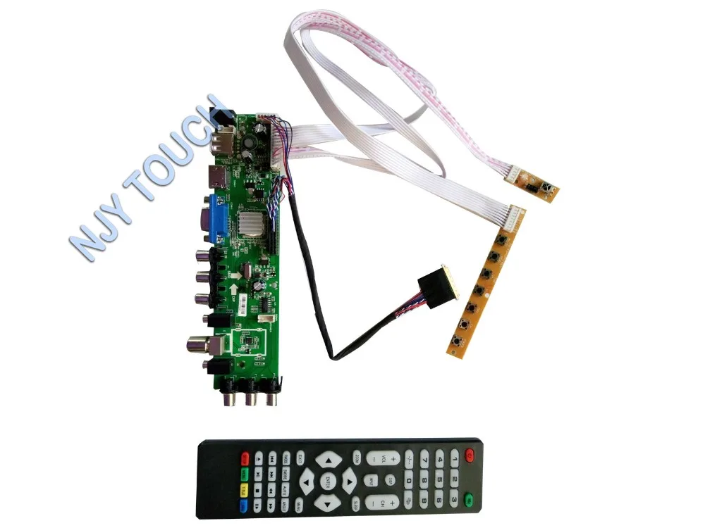 

Z.VST.3463 DVB-C DVB-T DVB-T2 TV LCD Controller Board kit For N101BCG-L21 1366x768 Panel