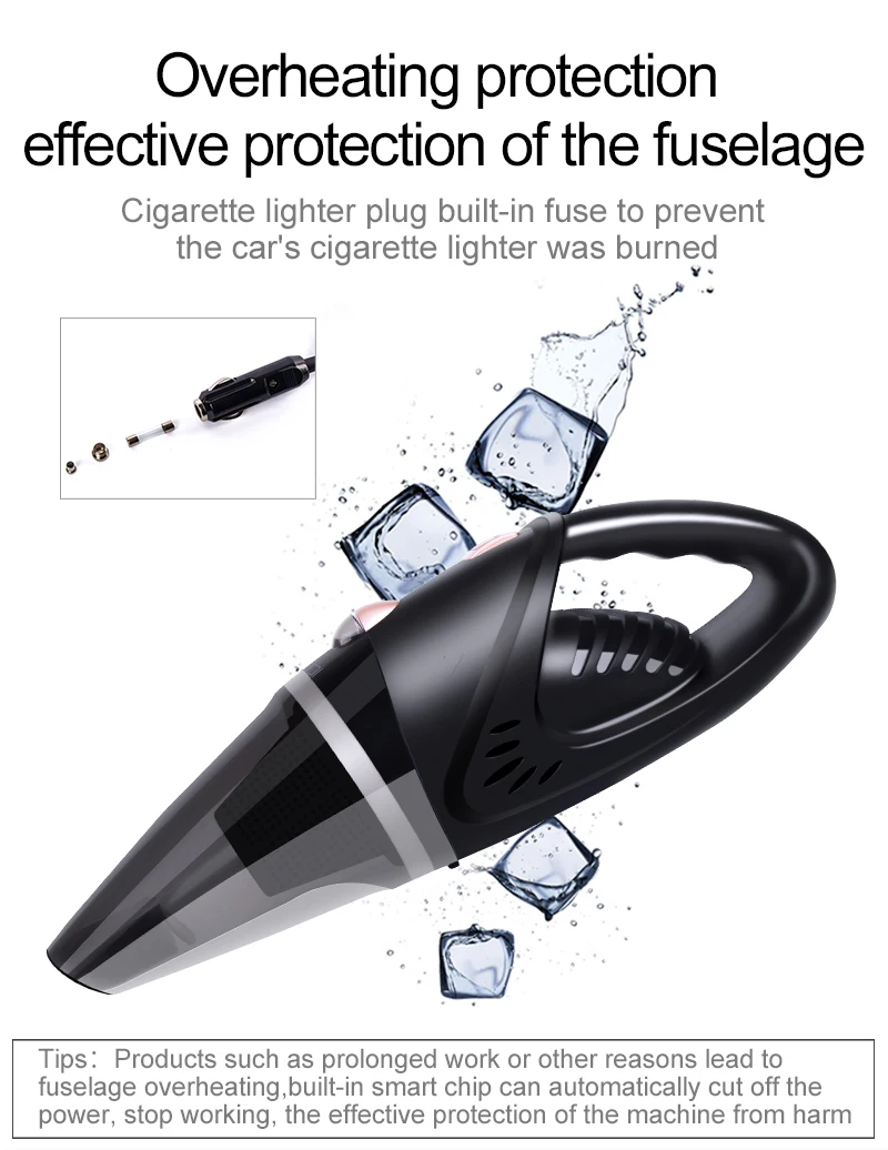 Высокая Мощность 120 Вт автомобильный пылесос 5000 Pa сухой и влажной двойной Применение 4,5 м провода Портативный моющий пылесос для автомобиля