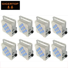 Привет-качество 8 шт./лот 9x18 Вт 6in1 RGBWA+ УФ Батарея Беспроводной светодиодные par-прожекторы лампы DMX 512 Батарея Slim LED Par свет Hi-Качество Par