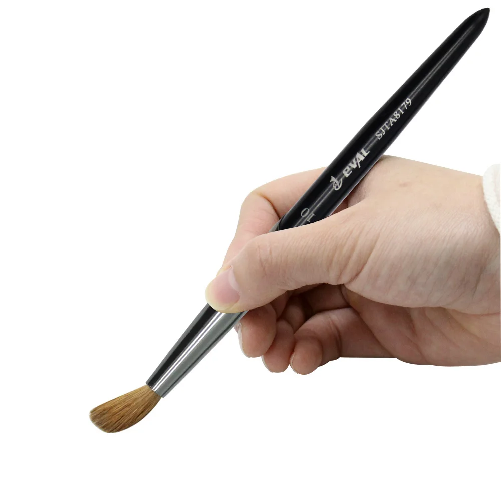 Pincel de Pintura Eval Puro Kolinsky Sable Prego Escova uv Gel Acrílico Arte Conjunto Ferramenta 100% 13 sable prego escova uv gel acrílico prego