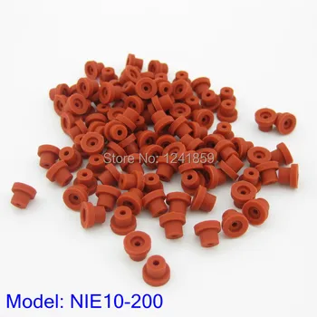 

200pcs Red Silicon Half Grommets T Type For Tattoo Needles Supply NIE10-200#