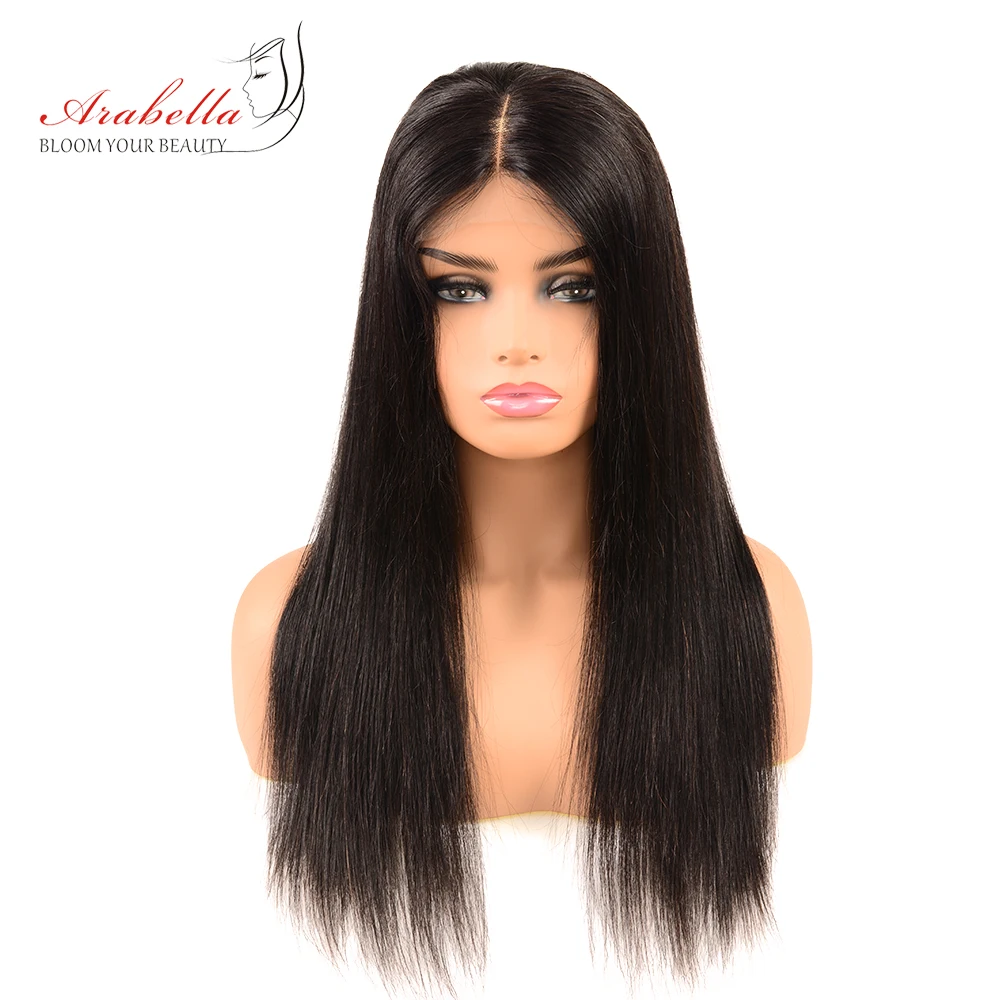 Lace Front Wig 4*4 Brazilian Lace Wig Arabella Natural Remy Hair Pre Plucked Bleached Knots Lace Front Human hair Wig