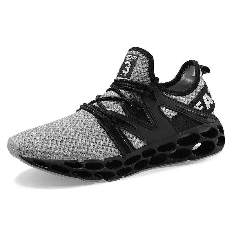AFFINEST новые летние кроссовки для мужчин сетка дышащий для занятий спортом на улице фитнес легкие кроссовки для бега прогулочная тренировочная обувь - Цвет: SN-2065-GY