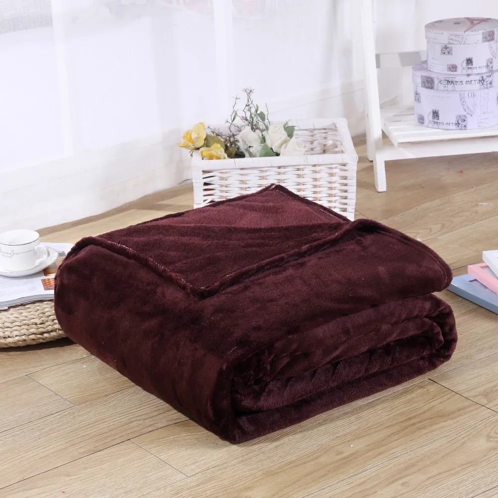 A Rameng Couverture Polaire Plaid en Flanelle Sofa Couverture
