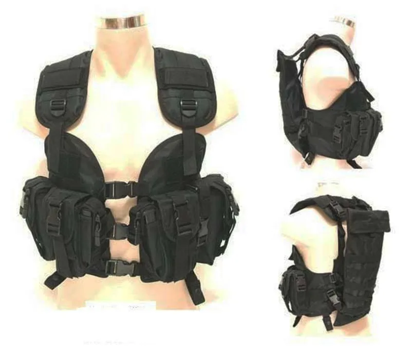 Tactical Molle US Navy Seal Modular Load Assault Vest SWAT Airsoft Load Bearing Carrier Vest