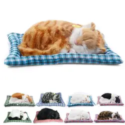 20 см 8 видов стилей спальный моделирования звука кошка с Коврики Электронные Pet плюшевые мягкие куклы животных мягкую игрушку для подарок