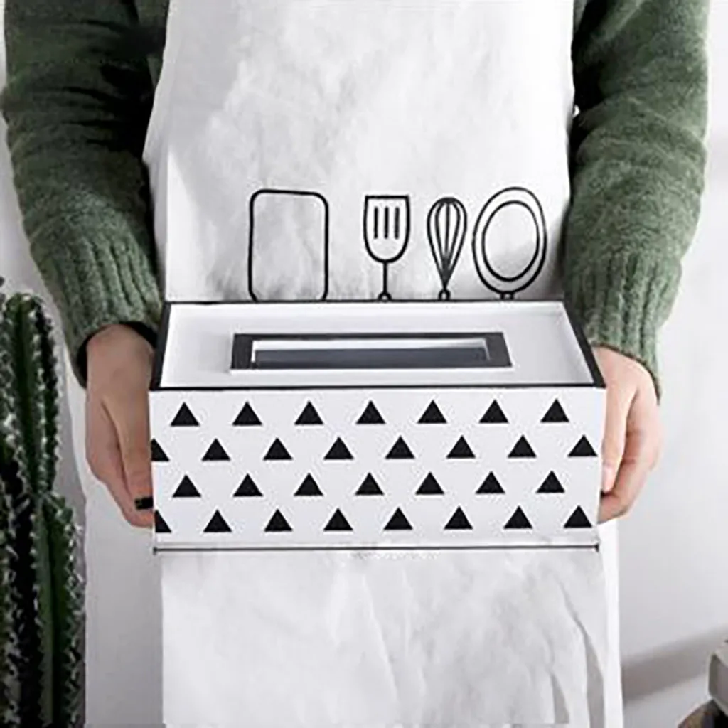 

Nordic INS Wooden Facial Tissue Box Living Room Dining Room Decoration Tissue Box Napkin Organizer Container Case Box