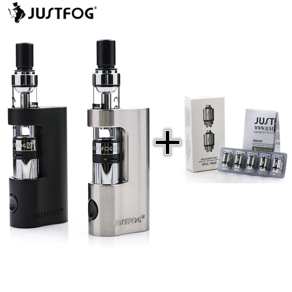 

bigsale Original Justfog Q14 Compact Kit 900mah Justfog Q14 Coil Anti-leakage Starshield Clearomizer Atomizer E Cigarette Kit