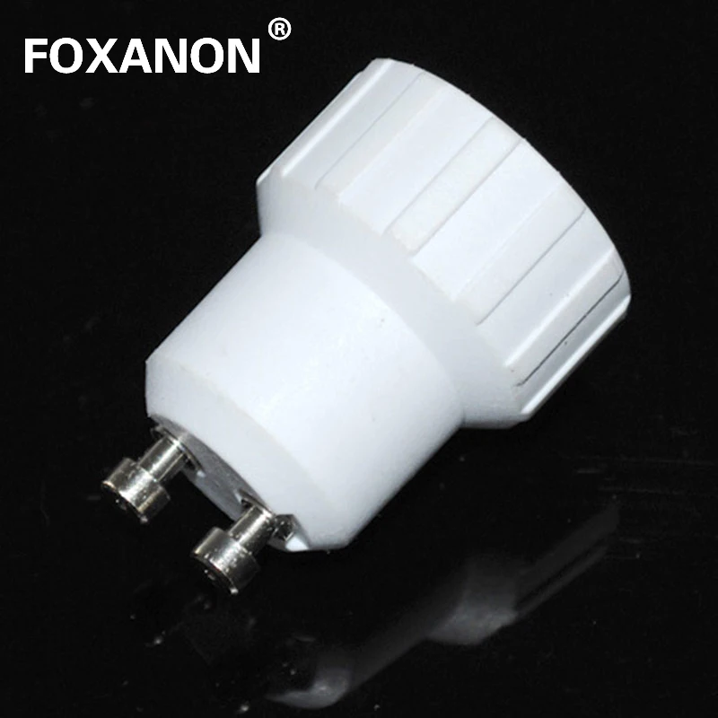 Адаптер Foxanon GU10 в E14 светодиодная галогенная лампа CFL адаптер для лампы GU10-E14 1