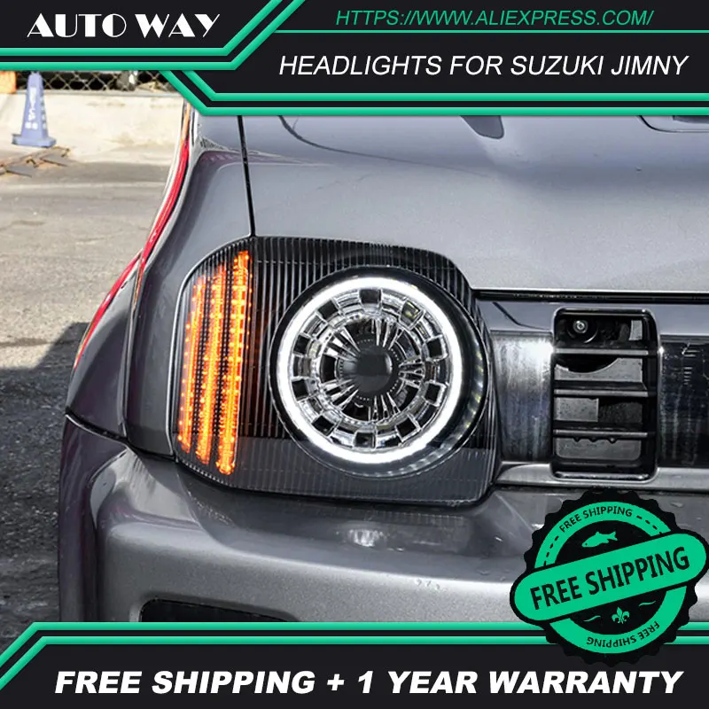 Car Styling Head Lamp for Suzuki Jimny Headlights Jimny 2007-2015 LED Headlight H7 D2H Hid Option Angel Eye Bi Xenon Beam Car Styling Head Lamp for Suzuki Jimny Headlights Jimny 2007-2015 LED Headlight H7 D2H Hid Option Angel Eye Bi Xenon Beam