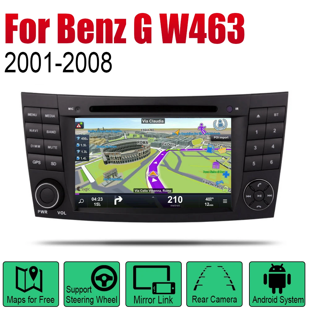 

Auto DVD Player GPS Navigation For Mercedes Benz G Class W463 2001~2008 NTG Car Android Multimedia System Screen Radio Stereo