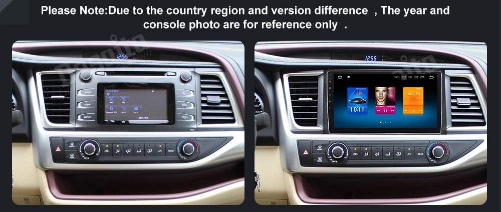 Cheap 10.2" HD Digital Capacitive Touch Screen Android 9.0 car Stereo Multimedia for Toyota Highlander 2015 2016 GPS Navigation System 4