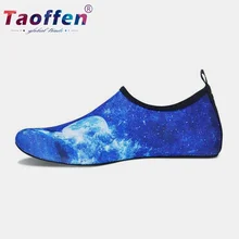 Taoffen/большие размеры 36-49; парусиновая обувь; синие летние пляжные Клубные туфли; Мужская обувь для серфинга; мягкие повседневные кроссовки из проветриваемой ткани