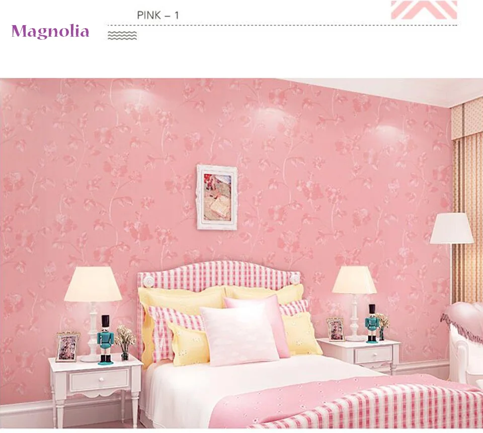 Розовая Водонепроницаемая виниловая контактная бумага для кухни, самоклеющаяся настенная бумага для спальни, гостиной, декор для стен