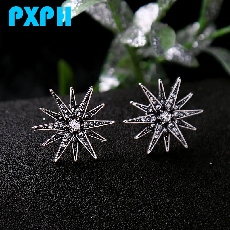 Urban Gift Shine Crystal Rhinestone Stars Exquisite Stud Earrings For Women E1283 | Украшения и аксессуары