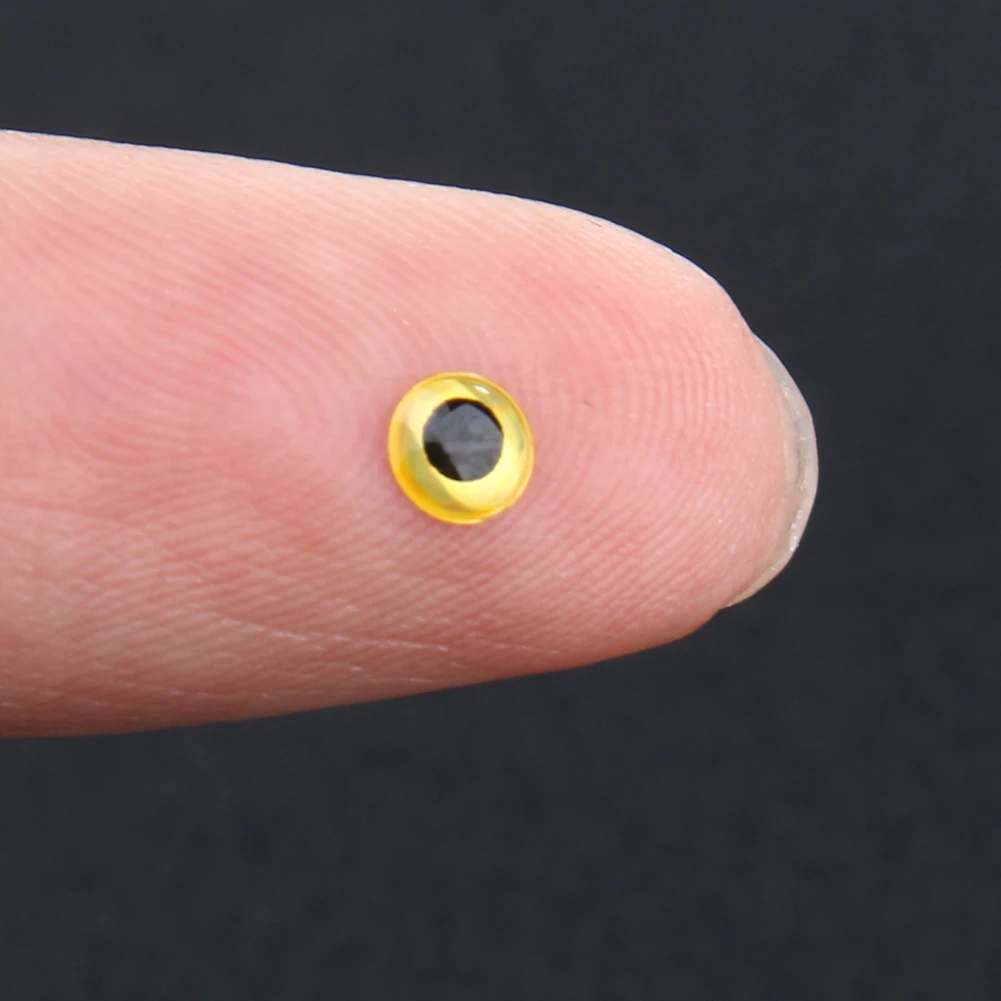 100 шт./лот 4 мм 3D Glow Рыбалка глаза для приманки Световой Fly глаз реалистичные искусственные моделирование рыбий глаз Приманка ручной работы