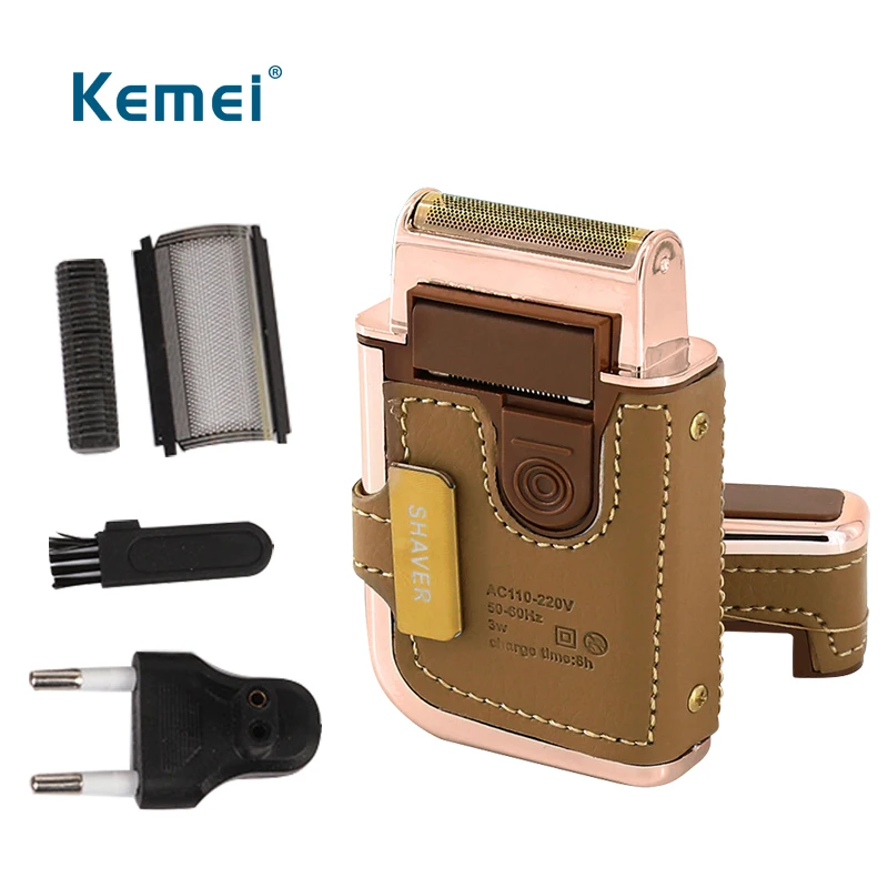 

Kemei 5600 Reciprocating Single blade razor rechargeable electric hair shaver for man face care + 1pc spare blade