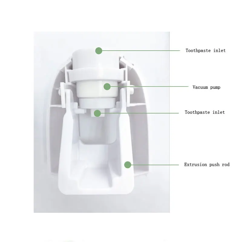 Пластиковая ванная комната Автоматический Дозатор зубной пасты соковыжималка домашняя зубная паста настенный всасывающий держатель стойка аксессуары