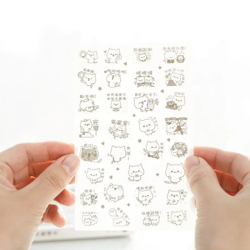 

6 Sheets/lot Cute Rabbit Stickers DIY Scrapbooking Diary Stickers Kawaii Creative Stationery Stickers for Kids School Supplies