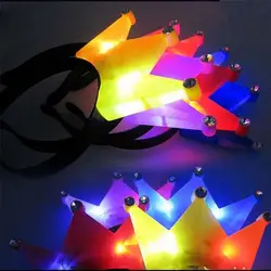 Принцессы Light Up повязка мигает Crown мигающий светодиод Пром Hairband курица вечерние с беспорядочным свечением вечерние Свадебные украшения