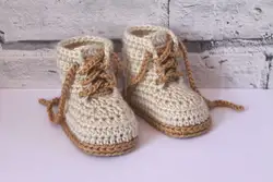 Пинетки крючком Crochet Fox пинетки лиса Обувь для младенцев-крючком Обувь для младенцев унисекс подарок душа ребенка