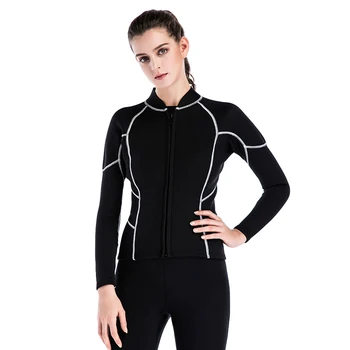 

SBART 2MM Neoprene Surf Wetsuit for Swimming Spearfishing Wetsuit Women Warm Diving Equipment Shirt Triathlon Wet suit Jacket I