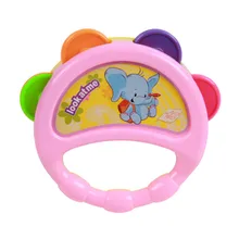 1pcs Baby Rattles Hand Bell Toy Cartoon Colorful Develop Baby Intelligence Grasping toy Gift For Children Baby 0-12 Months