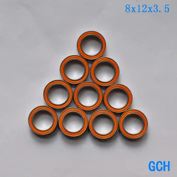 

FREE SHIPPING 10 PCS 8X12X3.5mm SMR128 2OS CB ABEC7 Stainless Steel Hybrid Ceramic Bearings By GCH