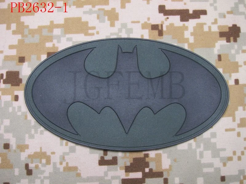 Big Super hero Batman Tactical military morale 3D PVC Patch Badges 