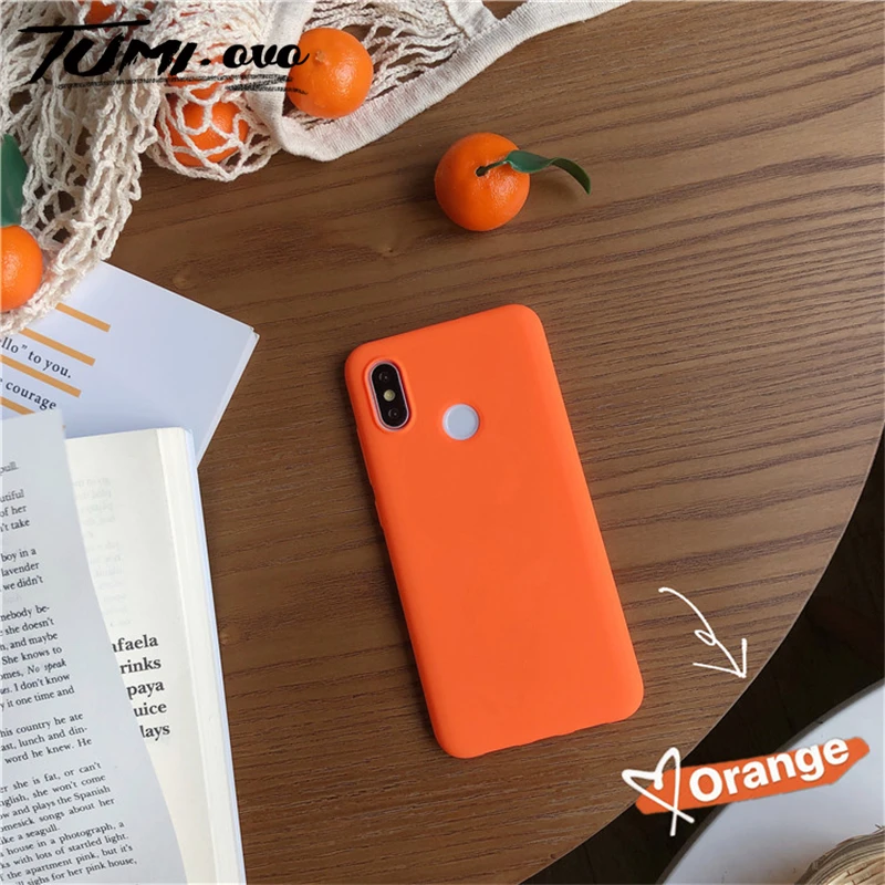 Однотонные Чехлы для Xiaomi Mi 5X 6X A1 A2 Lite Mix 2 2s 3 Note 9 SE Redmi 4A 4X 5 Plus 5A 6 6A |