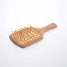 Квадратная ручка карбонизированные круглые зубы человеческие спа Массажная щетка для волос Расческа 25 см