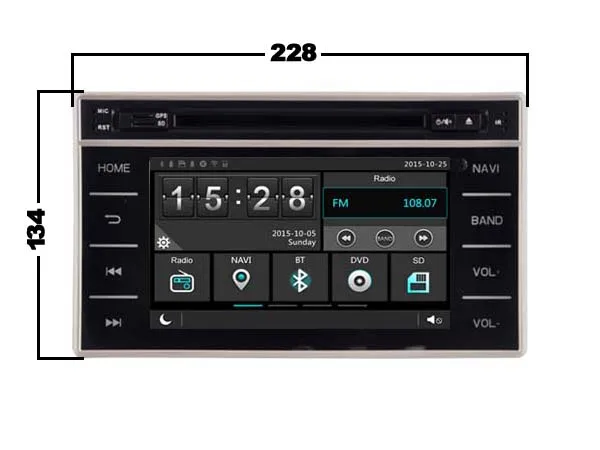 Perfect Android 8.1 quad core car dvd player media stereo radio wifi carplay GPS TPMS headunit for TOYOTA HILUX 2015 with blue light 4