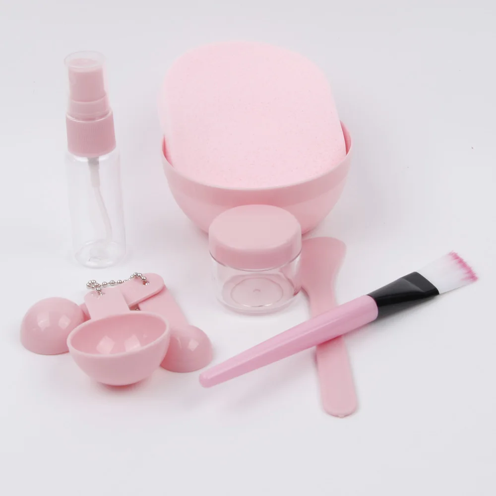 9in1 Facial Mixed Stir Spatula Stick Measuring Spoon kit Cosmetic Makeup Tool Beauty Mask Bowl Brush for Women
