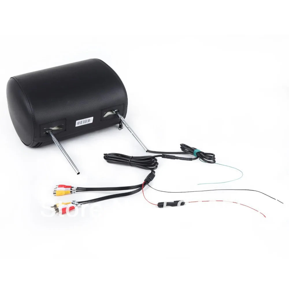 Flash Deal C1037Z 2X9 Inch BLACK car HEADREST DVD PLAYER WITH ZIPPER COVER SUPPORT 32 BITS GAME FUNCTION  with 2xIR headphone 5