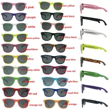 60 пар/лот, индивидуальные разноцветные солнцезащитные очки для свадебной вечеринки, сувениры для гостей, большие солнечные очки, вечерние солнцезащитные очки