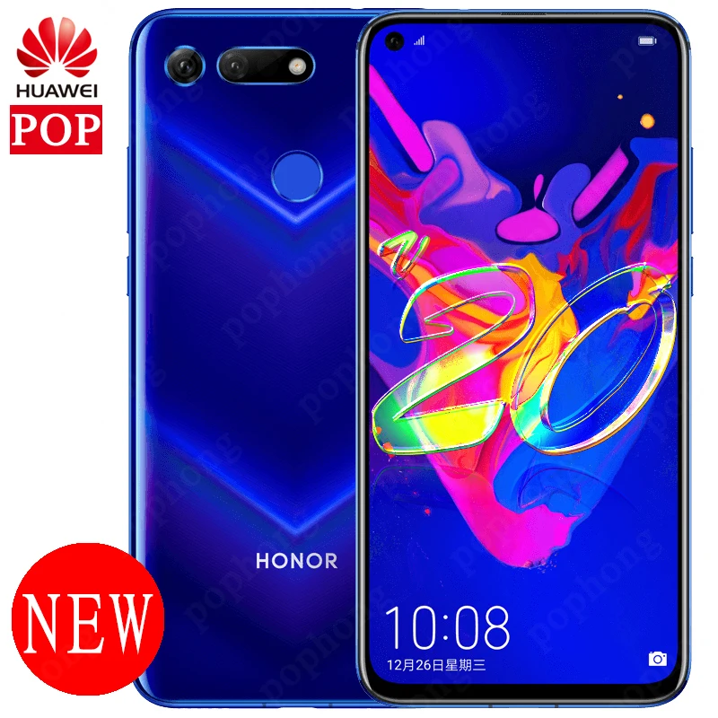 

Original HONOR View 20 Honor V20 Smartphone 6GB 128GB Kirin 980 Octa Core Android 9.0 NFC fast charge Fingerprint ID