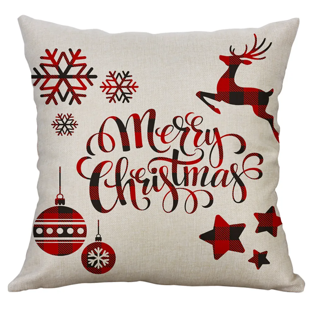 Подушка Чехол рождественские свитеры с диван-кровать домашний декор подушка чехол для подушки принципиаль Housse de Coussin Cojines наволочка - Цвет: B