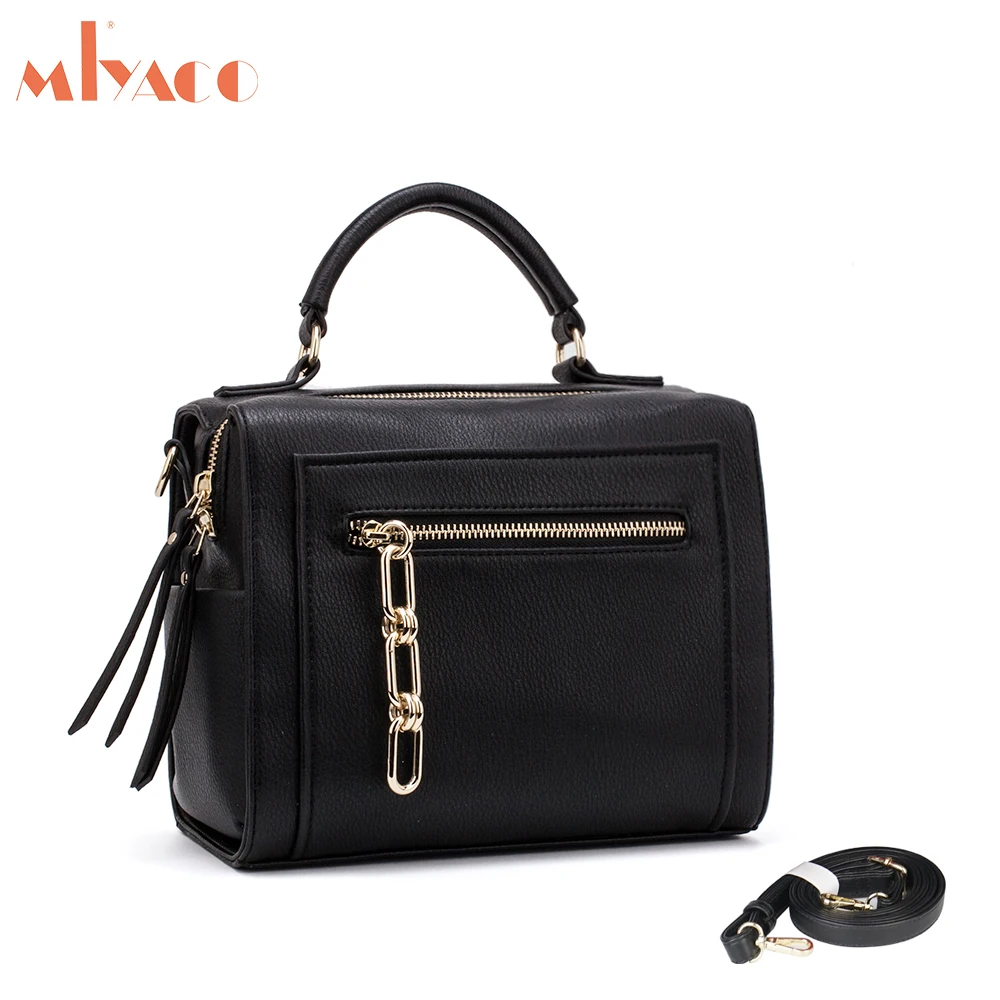 MIYACO женская кожаная сумка, черные сумки через плечо, сумки через плечо, женская сумка-мессенджер, повседневные женские сумки