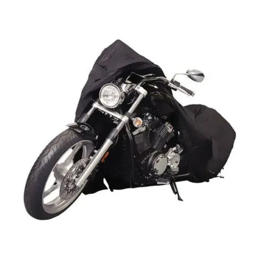 Черный чехол для мотоцикла Honda Shadow ACE Aero Saber Spirit VLX 600 750 1100 / Harley Softail Custom FXSTC Fatboy
