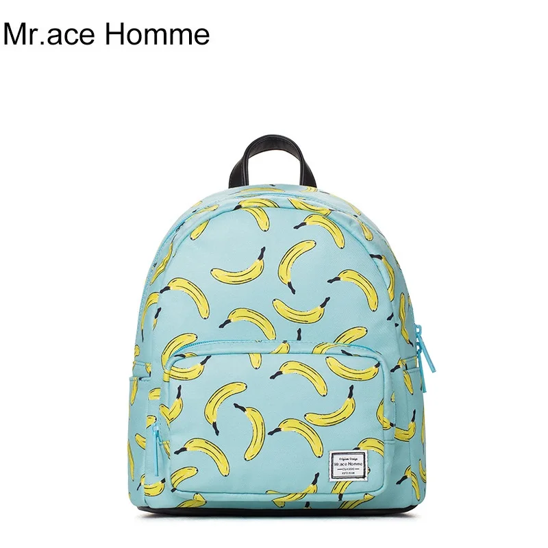 banana backpack girls cute cartoon school bags for teenager lady