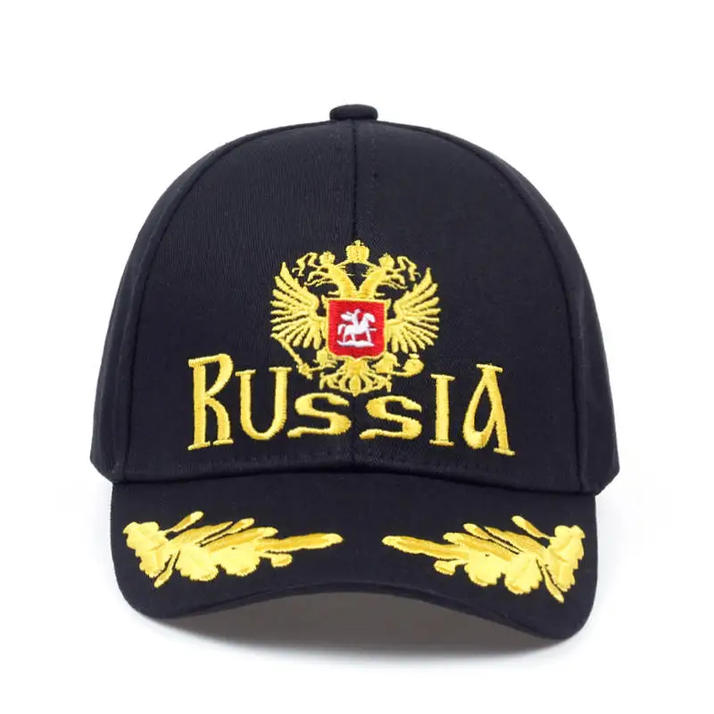 RUSSIA BLACK COUNTRY FLAG EMBROIDERED HAT CAP . NEW