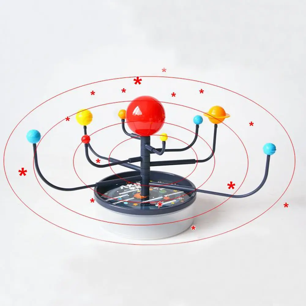 Популярные 3D 9 Пластиковые планеты, научная модель солнечной системы, креативные Детские сборные игрушки, обучающие игрушки