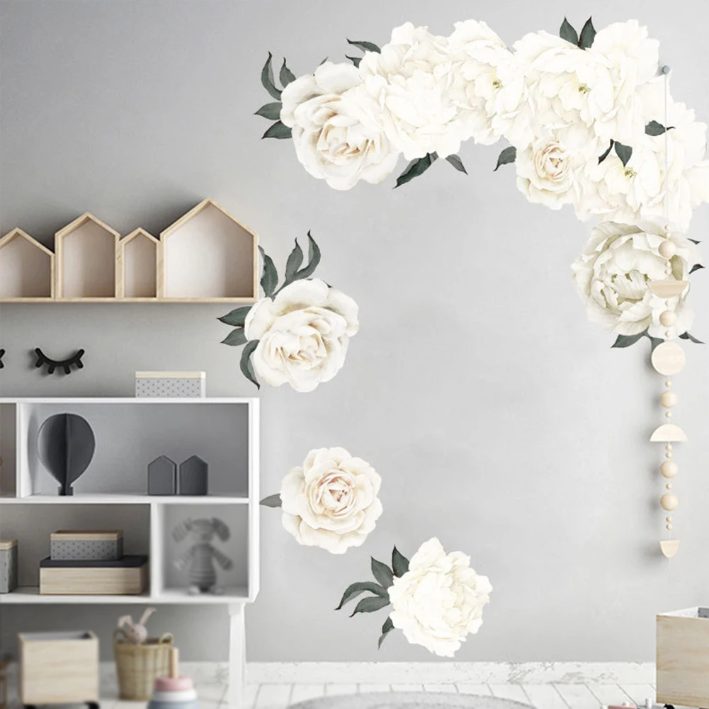 

Wall Stickers Art Flower Pattern Bedroom Wall Sticker Home Decals Furniture Decoration PVC DIY Removable Accessories #716