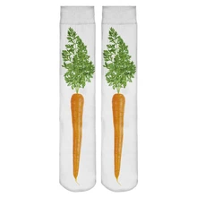Модные Для женщин Гольфы 3D печать смешной сексуальный Повседневное Еда морковь Фитнес Harajuku чулочно-носочные изделия Единорог Носки хлопок