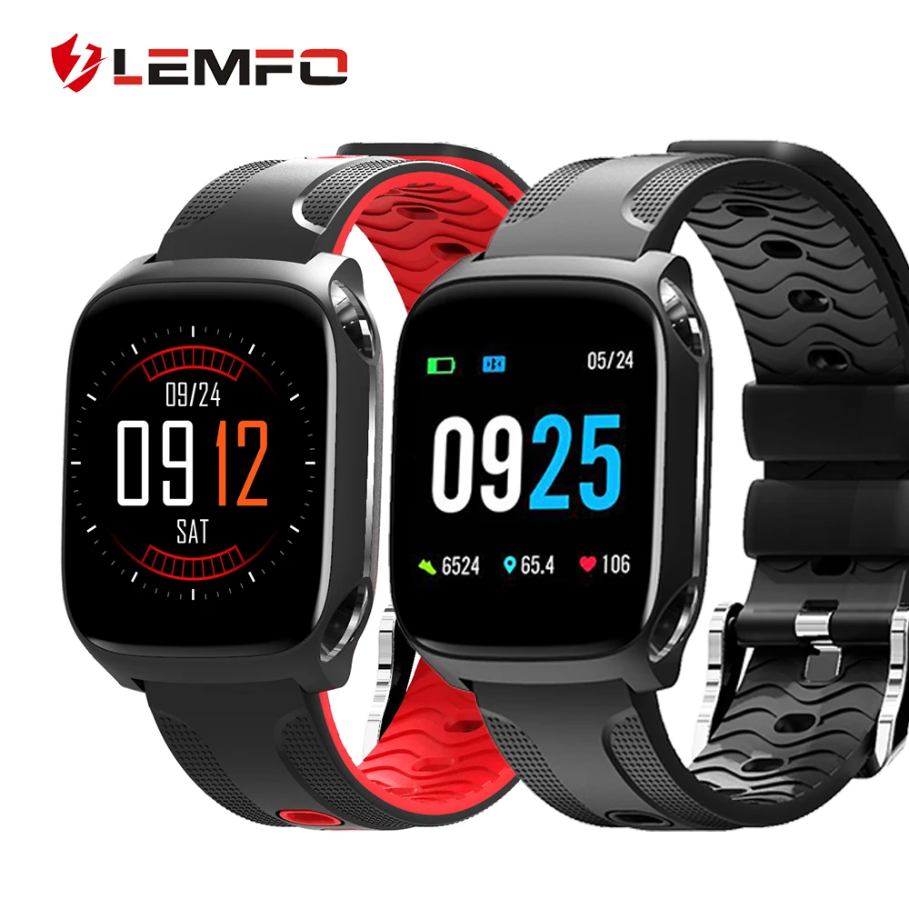 

LEMFO Smart Bracelet with Full Touch Screen Fitness Bracelet Support Multiple Sports Modes Heart Rate Blood Pressure Monitoring